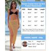 imageBsubseach Crochet Cover Up Skirt 2024 Knit Drawstring Long Coverups for Swimwear Women Elastic Waist Beach Wrap SLKhaki