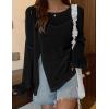 imageBsubseach Crochet Cover Ups for Swimwear Women Sheer Mesh Beach Tops Swimsuit Cover Up Summer Vacation OutfitsBlack
