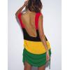 imageBsubseach Crochet Coverups for Women Backless Bikini Bathing Suit Cover Up Summer Knitted Beach Tank DressMulticolor 1