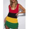 imageBsubseach Crochet Coverups for Women Backless Bikini Bathing Suit Cover Up Summer Knitted Beach Tank DressMulticolor 1