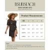 imageBsubseach Mesh Swimsuit Cover Up Sheer Tops For Women Crochet Cover Up Short Sleeve Beach Vacation OutfitsBlack