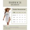 imageBsubseach Mesh Swimsuit Cover Up Sheer Tops For Women Crochet Cover Up Short Sleeve Beach Vacation OutfitsWhite
