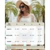 imageBsubseach Swimsuit Coverup for Women Knitted Beach Cover Up Long Sleeve Crochet TopsApricot