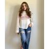 imageBsubseach Swimsuit Coverup for Women Knitted Beach Cover Up Long Sleeve Crochet TopsWhite