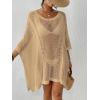 imageBsubseach Womens Swimwear Cover Ups for Bathing Suit Crochet Swimsuit Coverup Knit Beach Dresses Vacation OutfitsApricot