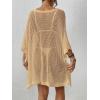 imageBsubseach Womens Swimwear Cover Ups for Bathing Suit Crochet Swimsuit Coverup Knit Beach Dresses Vacation OutfitsApricot