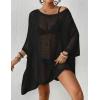 imageBsubseach Womens Swimwear Cover Ups for Bathing Suit Crochet Swimsuit Coverup Knit Beach Dresses Vacation OutfitsBlack