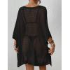 imageBsubseach Womens Swimwear Cover Ups for Bathing Suit Crochet Swimsuit Coverup Knit Beach Dresses Vacation OutfitsBlack
