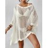 imageBsubseach Womens Swimwear Cover Ups for Bathing Suit Crochet Swimsuit Coverup Knit Beach Dresses Vacation OutfitsCream White
