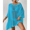 imageBsubseach Womens Swimwear Cover Ups for Bathing Suit Crochet Swimsuit Coverup Knit Beach Dresses Vacation OutfitsSky Blue