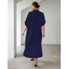 imageBsubseach Kaftan Dresses for Women Bathing Suit Cover Ups Plus Size Caftan BeachwearGnavy Blue