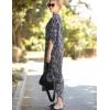 imageBsubseach Kaftan Dresses for Women Beach Cover Up Caftans for Women Long Button Up Shirt Kaftan DressesAblack White