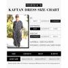 imageBsubseach Kaftan Dresses for Women Beach Cover Up Caftans for Women Long Button Up Shirt Kaftan DressesAblack White