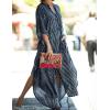 imageBsubseach Kaftan Dresses for Women Beach Cover Up Caftans for Women Long Button Up Shirt Kaftan DressesAblack White Stripes