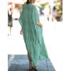 imageBsubseach Kaftan Dresses for Women Beach Cover Up Caftans for Women Long Button Up Shirt Kaftan DressesAlight Green