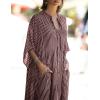 imageBsubseach Kaftan Dresses for Women Beach Cover Up Caftans for Women Long Button Up Shirt Kaftan DressesAred