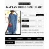 imageBsubseach Kaftan Dresses for Women Beach Cover Up Caftans for Women Long Button Up Shirt Kaftan DressesBlue Striped