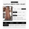 imageBsubseach Kaftan Dresses for Women Beach Cover Up Caftans for Women Long Button Up Shirt Kaftan DressesBrown
