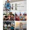 imageBsubseach Kaftan Dresses for Women Plus Size Beach Swimsuit Cover Up V Neck Caftan Dress LoungewearEblue Flowers