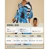 imageBsubseach Kaftan Dresses for Women Plus Size Beach Swimsuit Cover Up V Neck Caftan Dress LoungewearEblue Flowers