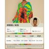 imageBsubseach Kaftan Dresses for Women Plus Size Beach Swimsuit Cover Up V Neck Caftan Dress LoungewearEgreen Orange