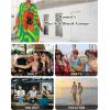 imageBsubseach Kaftan Dresses for Women Plus Size Beach Swimsuit Cover Up V Neck Caftan Dress LoungewearEgreen Orange