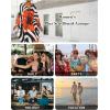 imageBsubseach Kaftan Dresses for Women Plus Size Beach Swimsuit Cover Up V Neck Caftan Dress LoungewearEorange Flowers