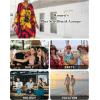 imageBsubseach Kaftan Dresses for Women Plus Size Beach Swimsuit Cover Up V Neck Caftan Dress LoungewearEred Yellow