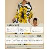 imageBsubseach Kaftan Dresses for Women Plus Size Beach Swimsuit Cover Up V Neck Caftan Dress LoungewearEwhite Yellow