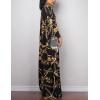 imageBsubseach Women Ethnic Print Kaftan Beach Dress Plus Size Swimsuit Cover UpBlack Chain
