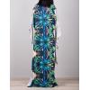 imageBsubseach Women Ethnic Print Kaftan Beach Dress Plus Size Swimsuit Cover UpMulticolor Print