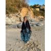 imageBsubseach Women Ethnic Print Kaftan Beach Dress Plus Size Swimsuit Cover UpPeacock Print