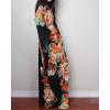 imageBsubseach Women Ethnic Print Kaftan Beach Dress Plus Size Swimsuit Cover UpRed Peony