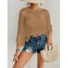 imageBsubseach Womens Bathing Suit Cover Up for Beachwear Vacation Bikini Crochet Coverup TopCamel
