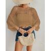 imageBsubseach Womens Bathing Suit Cover Up for Beachwear Vacation Bikini Crochet Coverup TopCamel