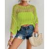 imageBsubseach Womens Bathing Suit Cover Up for Beachwear Vacation Bikini Crochet Coverup TopGreen