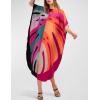 imageBsubseach Colorful Kaftan Dresses for Women Long Bathing Suit Cover Ups Maxi Beach Coverups CaftanKcolorful Print