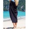 imageBsubseach Gold Embroidery Long Kaftan Dresses V Neck Caftan Dress Beach Cover Ups for Women EmbroideryWblack