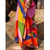 imageBsubseach Kaftan Dresses for Women Bathing Suit Cover Up Beach Caftan with Drawstring