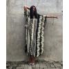 imageBsubseach Kaftan Dresses for Women Kaftan Cover Ups Swimwear Plus Size Tie Dye Kaftans Maxi Dress Long Beach Cover UpAblack