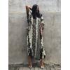 imageBsubseach Kaftan Dresses for Women Kaftan Cover Ups Swimwear Plus Size Tie Dye Kaftans Maxi Dress Long Beach Cover UpAblack