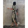 imageBsubseach Kaftan Dresses for Women Kaftan Cover Ups Swimwear Plus Size Tie Dye Kaftans Maxi Dress Long Beach Cover UpAblack