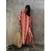 imageBsubseach Kaftan Dresses for Women Kaftan Cover Ups Swimwear Plus Size Tie Dye Kaftans Maxi Dress Long Beach Cover UpAred