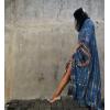 imageBsubseach Kaftan Dresses for Women Kaftan Cover Ups Swimwear Plus Size Tie Dye Kaftans Maxi Dress Long Beach Cover UpBlueBeige