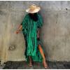 imageBsubseach Kaftan Dresses for Women Kaftan Cover Ups Swimwear Plus Size Tie Dye Kaftans Maxi Dress Long Beach Cover UpC Green Black