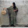 imageBsubseach Kaftan Dresses for Women Kaftan Cover Ups Swimwear Plus Size Tie Dye Kaftans Maxi Dress Long Beach Cover UpCarmy Green