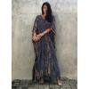 imageBsubseach Kaftan Dresses for Women Kaftan Cover Ups Swimwear Plus Size Tie Dye Kaftans Maxi Dress Long Beach Cover UpCdark Grey