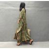 imageBsubseach Kaftan Dresses for Women Kaftan Cover Ups Swimwear Plus Size Tie Dye Kaftans Maxi Dress Long Beach Cover UpClight Army Green