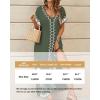 imageBsubseach Kaftan Dresses for Women Swimsuit Coverup Beach Caftans Cover Ups for Swimwear Loungewear Bird EmbroideryLarmy Green