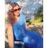 imageBsubseach Swimsuit Cover Ups Embroidery V Neck Short Sleeve Swim Cover Up for Women Kaftan DressesWblue Embroidery